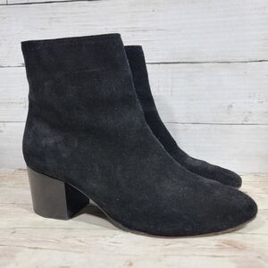 Thursday Boot Co Black Suede Highline Womens Size 8 Ankle Heel Bootie